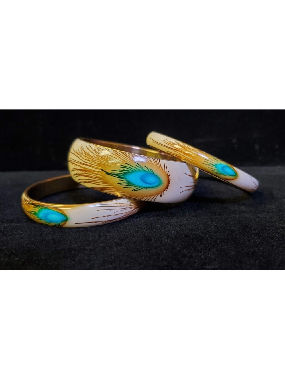Vintage Peacock Bangles